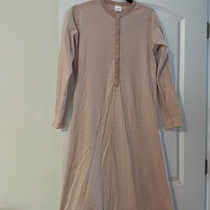 Hanna Andersson Striped Nightgown Organic Cotton Womens Small